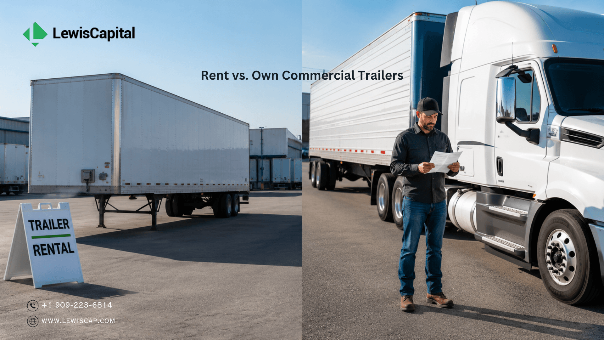 Rent vs own commercial trailer financing options for trucking businesses