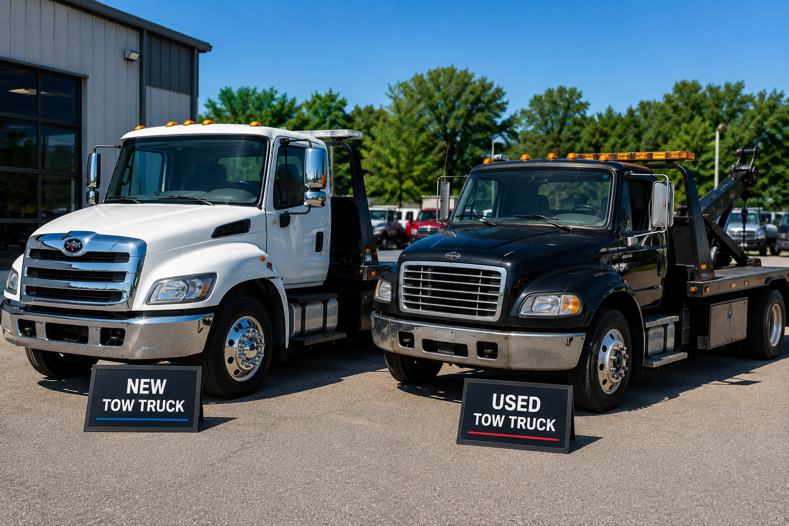 new vs used tow truck financing