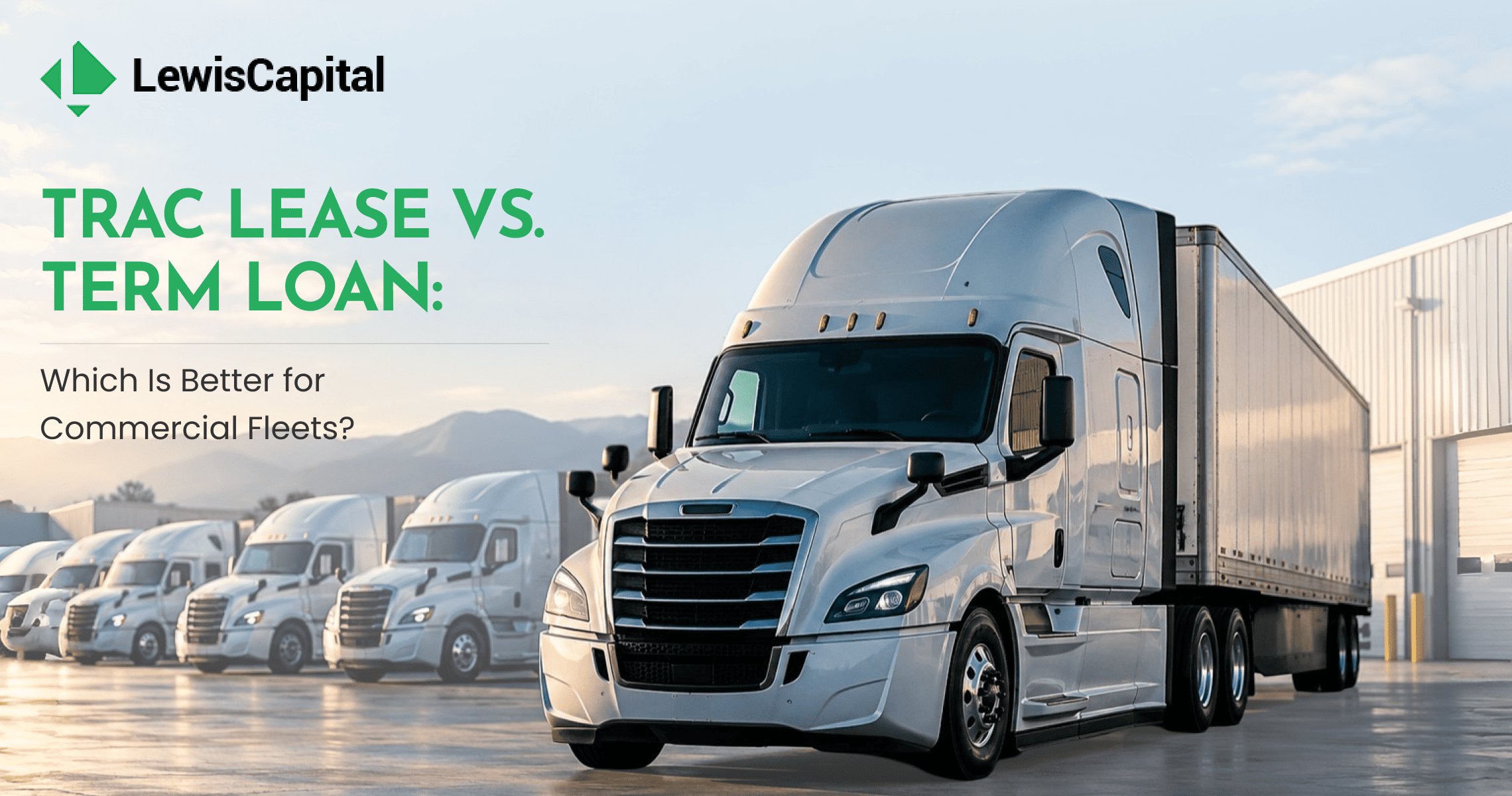 TRAC lease vs. term loan comparison for commercial truck fleets